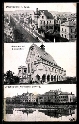 Ansichtskarte jägerndorf - ansichtskarte,